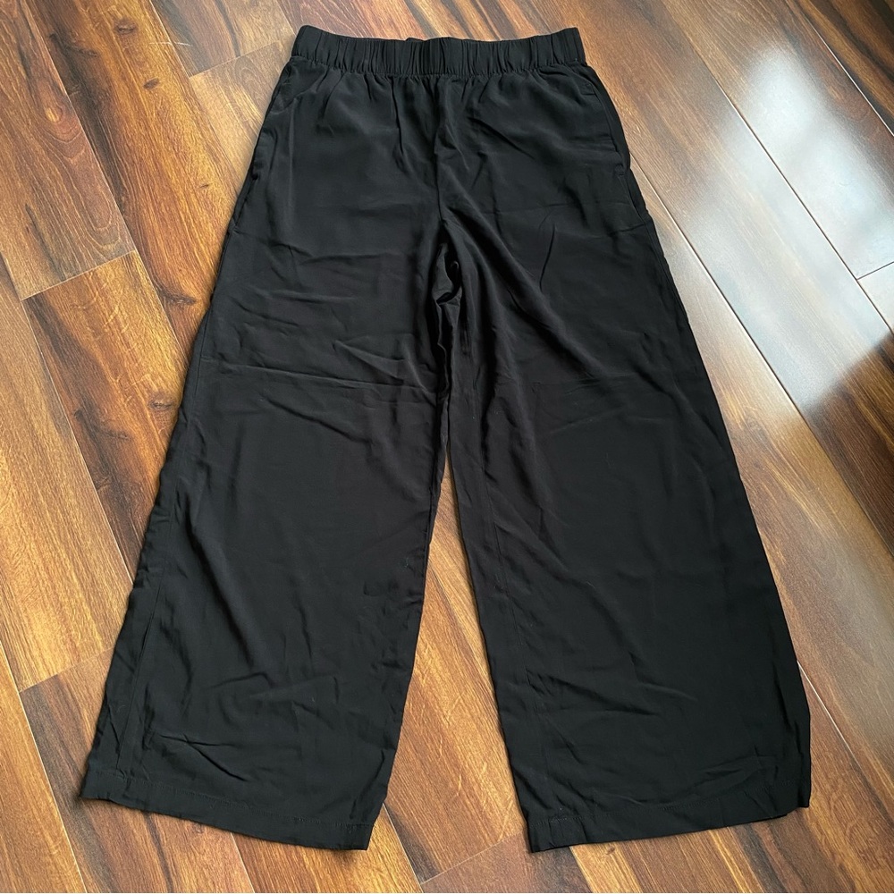 Banana Republic Viscose Extra Wide High Rise Pull On Pants With Pockets M